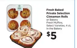Food 4 Less Fresh Baked Private Selection Cinnamon Rolls offer