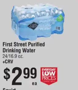 Smart & Final First Street Purified Drinking Water offer