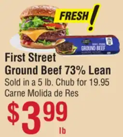 Smart & Final First Street Ground Beef 73% Lean offer