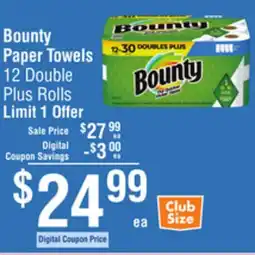 Smart & Final Bounty Paper Towels offer