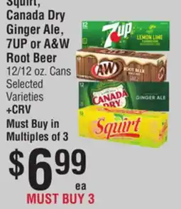 Smart & Final Squirt, Canada Dry Ginger Ale, 7UP or A & W Root Beer offer