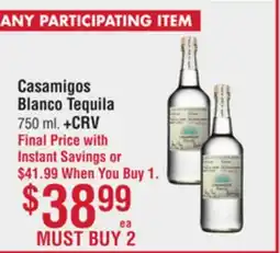 Smart & Final Casamigos Blanco Tequila offer