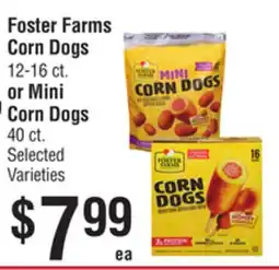 Smart & Final Foster Farms Corn Dogs or Mini Corn Dogs offer