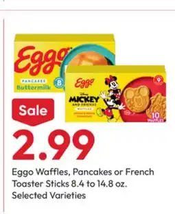 Stater Bros Eggo Waffles, Pancakes or French Toaster Sticks offer