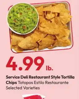 Stater Bros Service Deli Restaurant Style Tortilla Chips offer