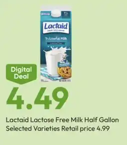 Stater Bros Lactaid Lactose Free Milk Half Gallon offer