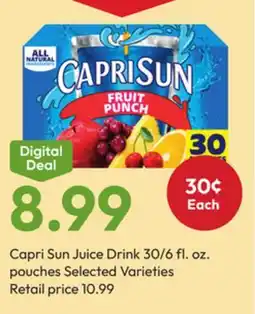 Stater Bros Capri Sun Juice Drink offer