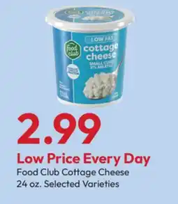 Stater Bros Food Club Cottage Cheese offer