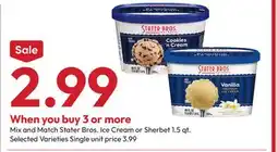 Stater Bros Stater Bros. Ice Cream or Sherbet offer