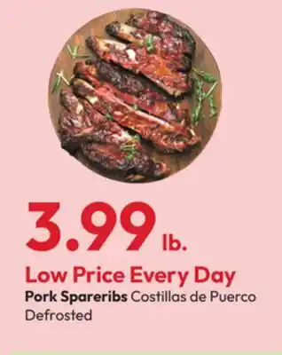 Stater Bros Pork Spareribs offer