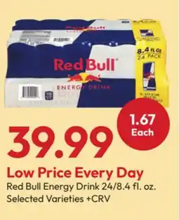 Stater Bros Red Bull Energy Drink offer