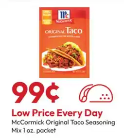 Stater Bros McCormick Original Taco Seasoning Mix offer