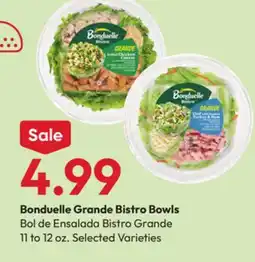 Stater Bros Bonduelle Grande Bistro Bowls offer