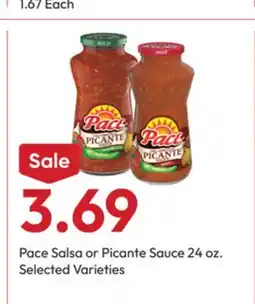 Stater Bros Pace Salsa or Picante Sauce offer
