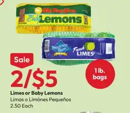 Stater Bros Limes or Baby Lemons offer