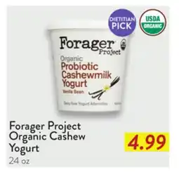 Fresh Thyme Forager Project Organic Cashew Yogurt offer