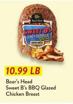 Fresh Thyme Boar's Head Sweet B's BBQ Glazed Chicken Breast offer