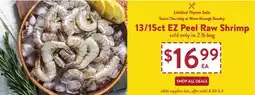 Fresh Thyme 13/15ct EZ Peel Raw Shrimp offer