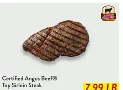 Fresh Thyme Certified Angus Beef Top Sirloin Steak offer