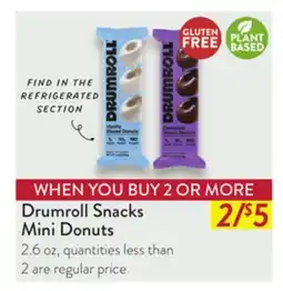 Fresh Thyme Drumroll Snacks Mini Donuts offer