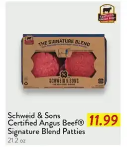 Fresh Thyme Schweid & Sons Certified Angus Beef Signature Blend Patties offer