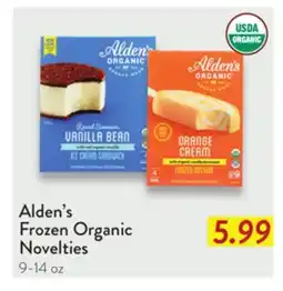 Fresh Thyme Alden's Frozen Organic Novelties offer