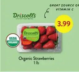 Fresh Thyme Driscoll's Organic Strawberries 1lb offer