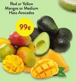 Fresh Thyme Red or Yellow Mangos or Medium Hass Avocados offer