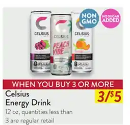 Fresh Thyme Celsius Energy Drink offer