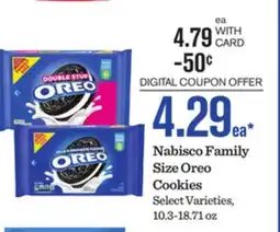 Mariano's Nabisco Family Size Oreo Cookies offer