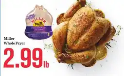 Mariano's Miller Whole Fryer offer