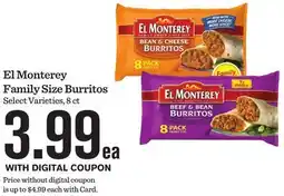 Mariano's El Monterey Family Size Burritos offer