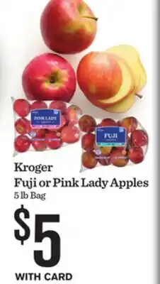Mariano's Kroger Fuji or Pink Lady Apples offer