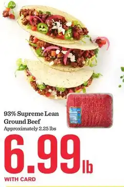 Mariano's 93% Supreme Lean Ground Beef offer