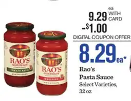 Mariano's Rao's Pasta Sauce offer