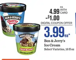 Mariano's Ben & Jerry's Ice Cream offer