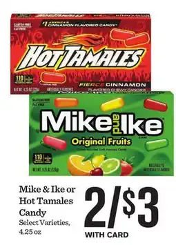 Mariano's Mike & Ike or Hot Tamales Candy offer