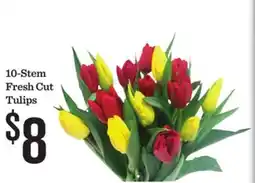 Mariano's 10-Stem Fresh Cut Tulips offer