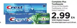 Food 4 Less Crest Complete Plus Toothpaste offer