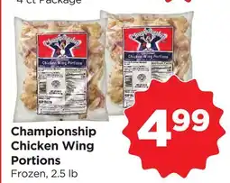 Food 4 Less Championship Chicken Wing Portions offer