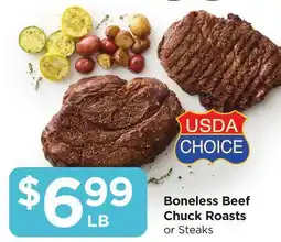 Food 4 Less Boneless Beef Chuck Roasts offer
