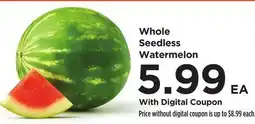 Food 4 Less Whole Seedless Watermelon offer