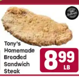 Tony’s Fresh Market Tony's Homemade Breaded Sandwich Steak offer