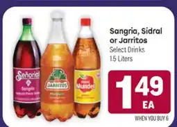 Tony’s Fresh Market Sangria, Sidral or Jarritos offer