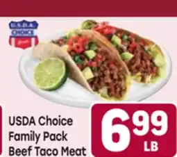Tony’s Fresh Market USDA Choice Family Pack Beef Taco Meat offer