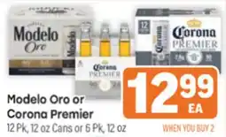 Tony’s Fresh Market Modelo Oro or Corona Premier offer