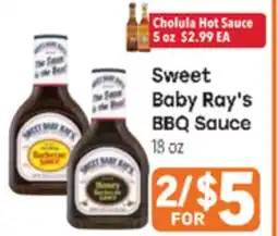 Tony’s Fresh Market Sweet Baby Ray's BBQ Sauce offer