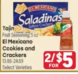 Tony’s Fresh Market Tajin Fruit Seasoning 5 oz, El Mexicano Cookies and Crackers 13.86-24.69 offer