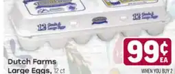 Tony’s Fresh Market Dutch Farms Large Eggs offer