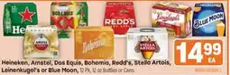 Tony’s Fresh Market Heineken, Amstel, Dos Equis, Bohemia, Redd's, Stella Artois, Leinenkugel's or Blue Moon offer